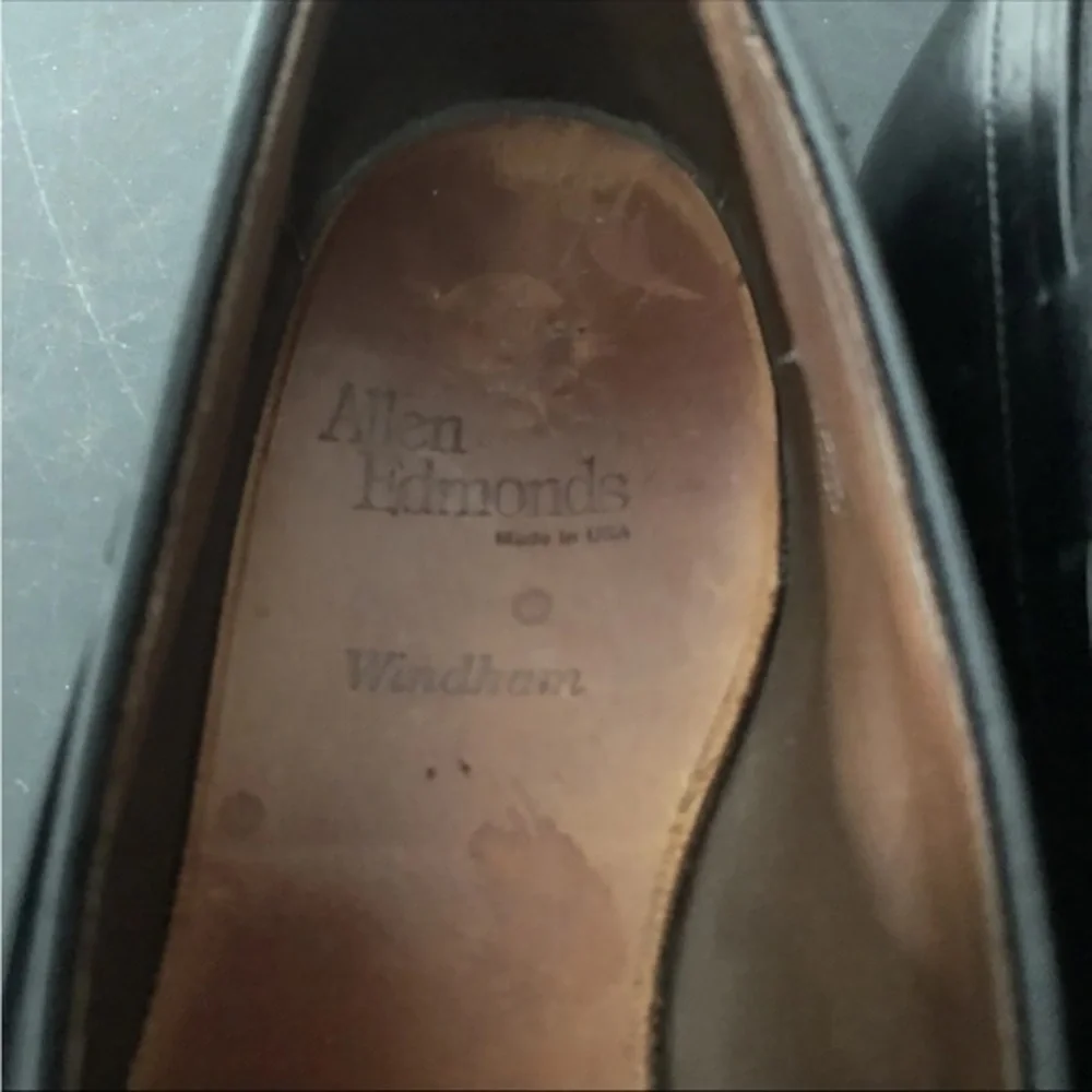 ALLEN EDMONDS WINDHAM MENS Black‎ DRESS LOAFERS Sz 10 B MADE IN USA